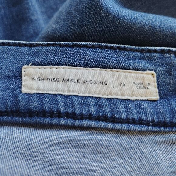 PACSUN High Rise Ankle 25 Juniors Girls Women's Distressed Stretch Jegging Jeans - Picture 4 of 5